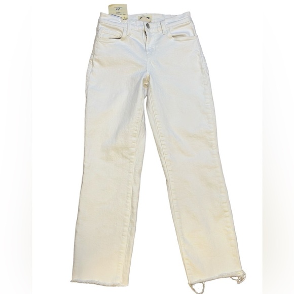 L’AGENCE High Rise cropped Slim White Denim Size 24 - Picture 11 of 11